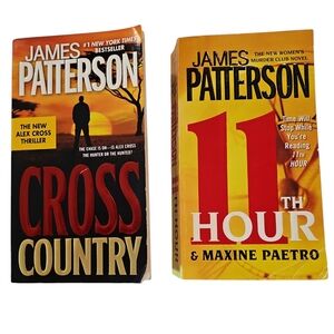 Cross Country and 11th Hour by James Patterson. Murder Mysteries